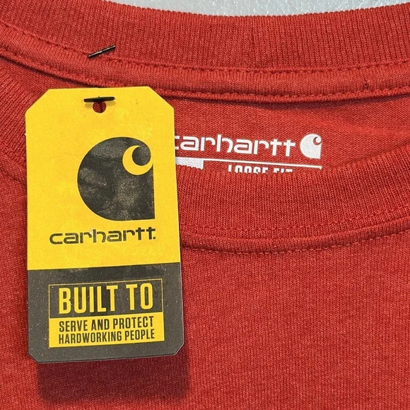 NWT Carhartt Men’s Long Sleeve Loose Fit Heavyweight Graphic T-Shirt SIZE 3XL - Picture 4 of 6